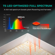 Mars Hydro TS1000 full spectrum light output