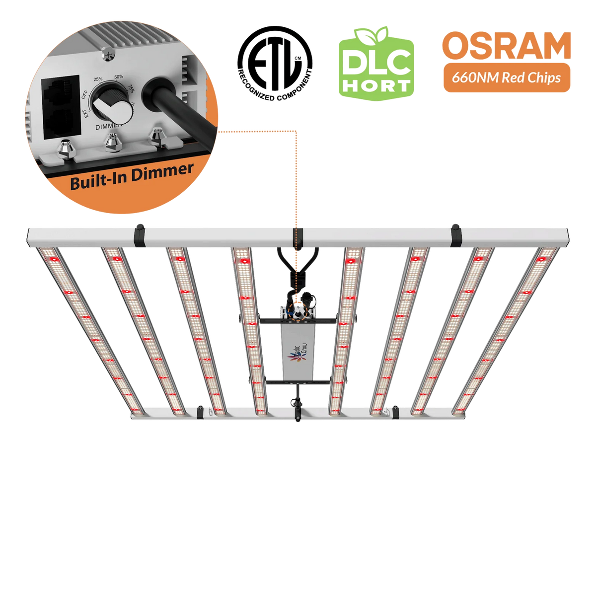 Medic Grow Fold-800 Plus Full Spectrum LED Grow Light