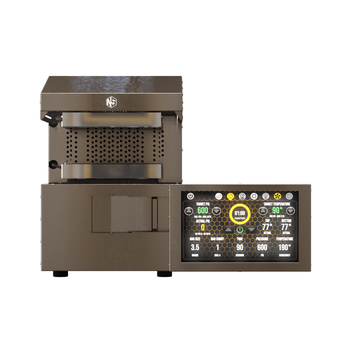 NugSmasher IQ Pro 20 Ton Electric Rosin Press