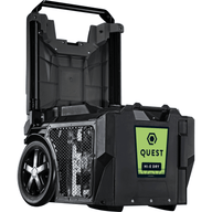 Black portable dehumidifier with 