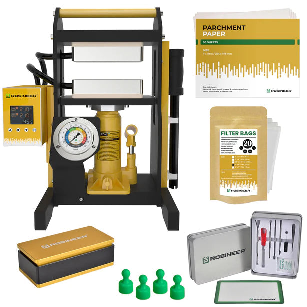 Rosineer Mighty-10 10 Ton Manual Rosin Press Bundle