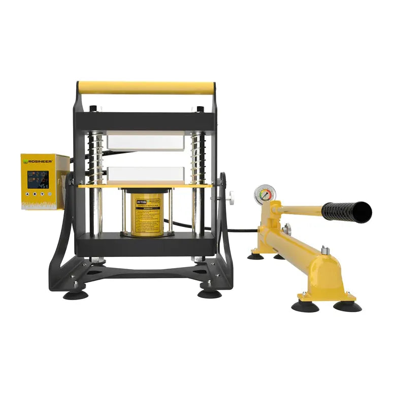 Rosineer Swing 20-Ton Hydraulic Rosin Press Bundle With Hand Pump