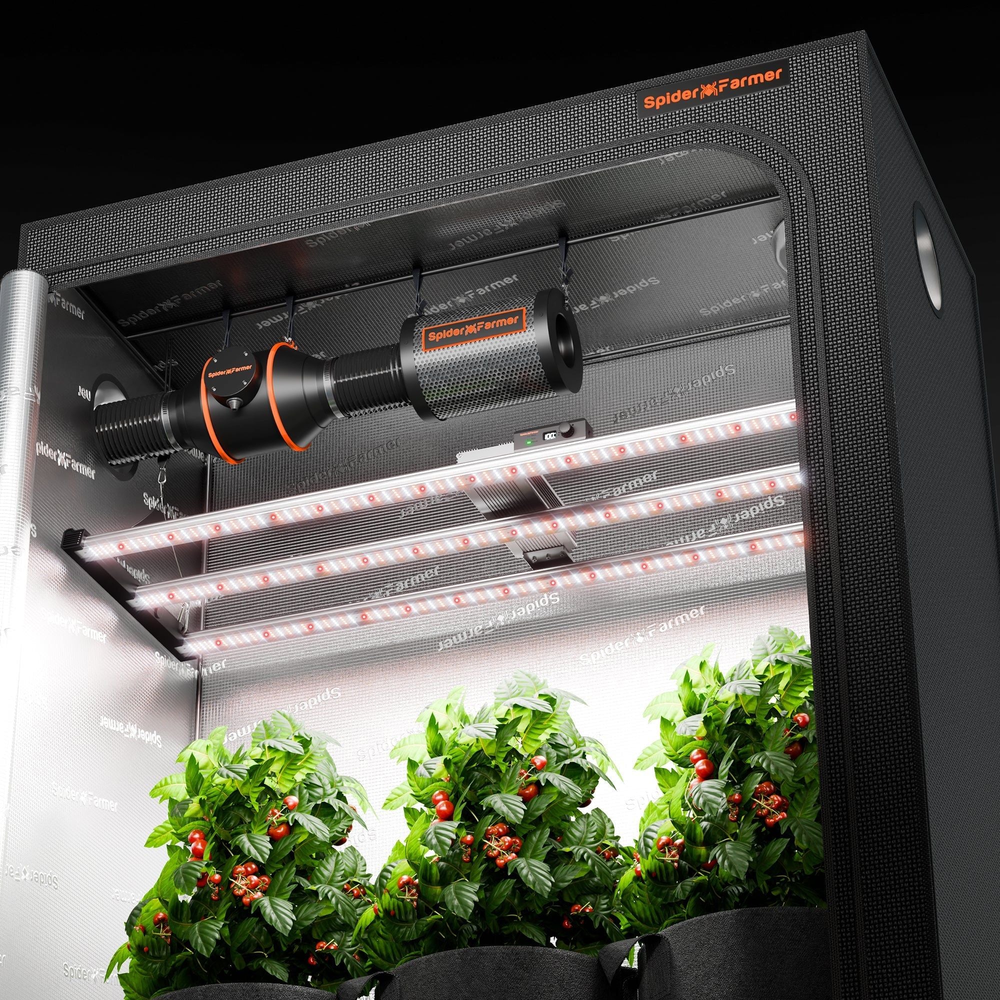 spider farmer grow tent Spider Farmer SE4500 450W Dimmable Full Spectrum LED Grow Light