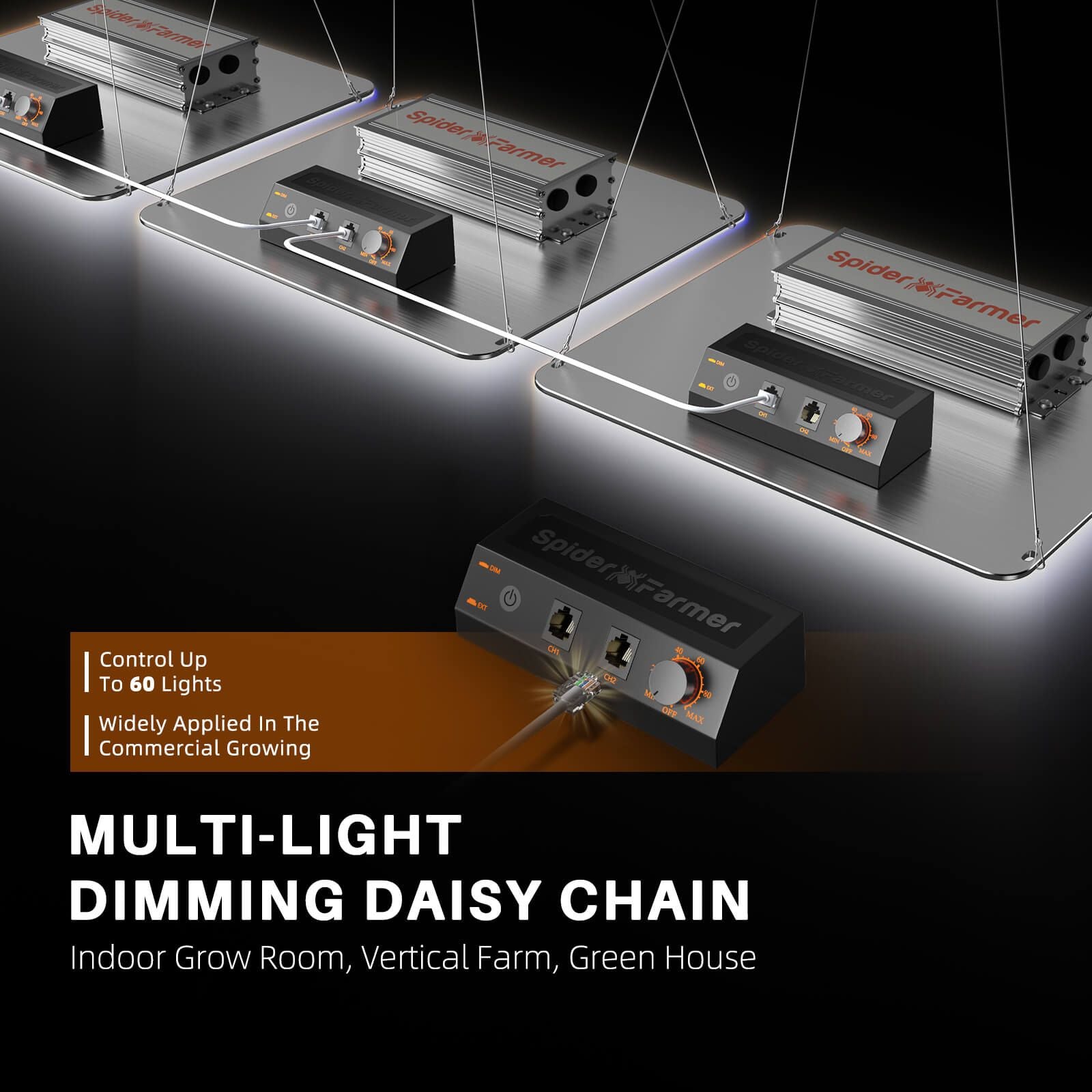 spider farmer sf1000 grow tent kit Spider Farmer SF1000 100W Dimmable Full Spectrum LED Grow Light