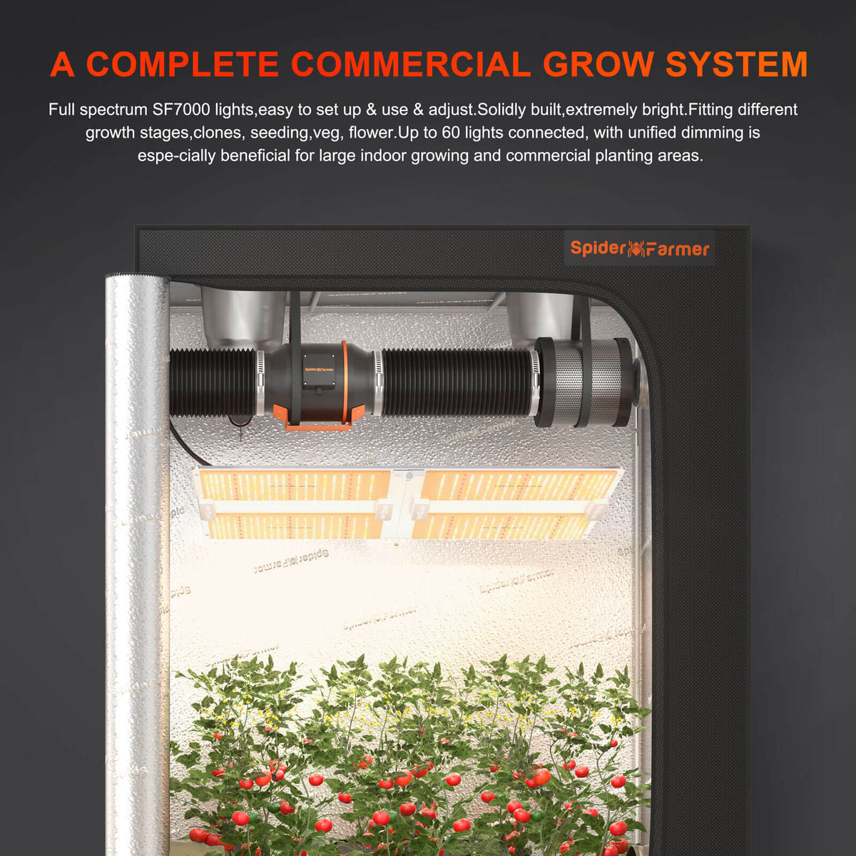 Spider Farmer SF7000 Foldable Full Spectrum LED Grow Light Grow System