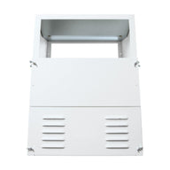 White metal CO2 generator with vents and latches.