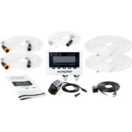 Autopilot PX2 Advanced Lighting Controller kit with LED light strips, power adapter, and instructions.
