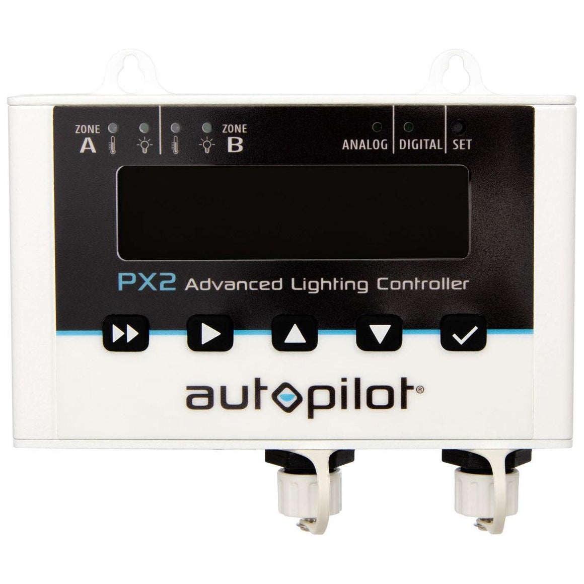Autopilot PX2 Advanced Lighting Controller with display, buttons, and "autopilot" logo.