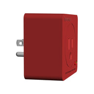 Red TrolMaster CO2 Emergency Stop Station with a three-prong plug and a single outlet.