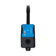 TrolMaster LMA-15 DLI lighting adapter with RJ45 connector, black housing, and blue label.