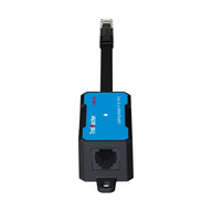 TrolMaster LMA-14 lighting control adapter with RJ45 input and output ports.