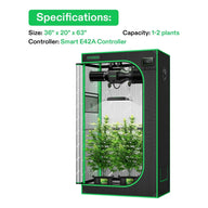 Vivosun Smart Grow Tent Kit 2 Plant | 2’ x 3’