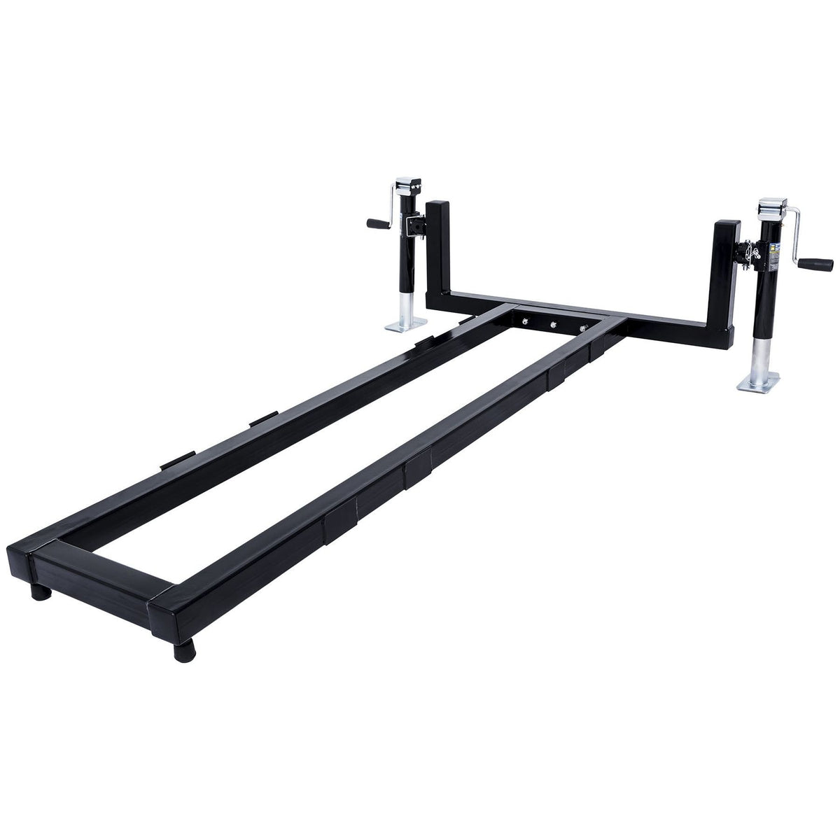 A black tandem rail kit for a trimmer is shown against a white background.