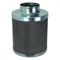 Silver mesh cylinder with metal top and bottom, featuring a circular air vent.