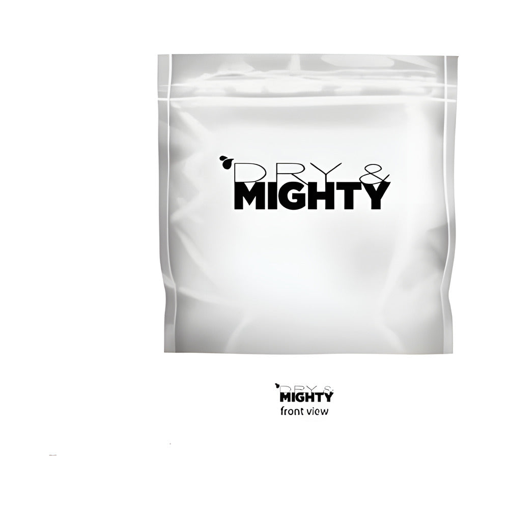 Dry & Mighty storage bag, front view.