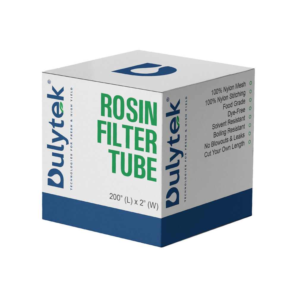 Dulytek Rosin Filter Tube box, green text, Dulytek logo, product details.
