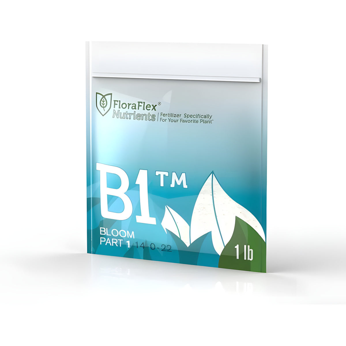 FloraFlex B1 Nutrient Solution 1 lb bag, Bloom Part 1 14-0-22, fertilizer for plants.