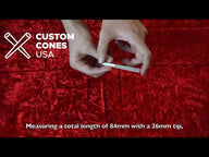 Custom Cones Custom Cones 84mm Pre-Rolled Cones - Refined White [900 Cones per Box]