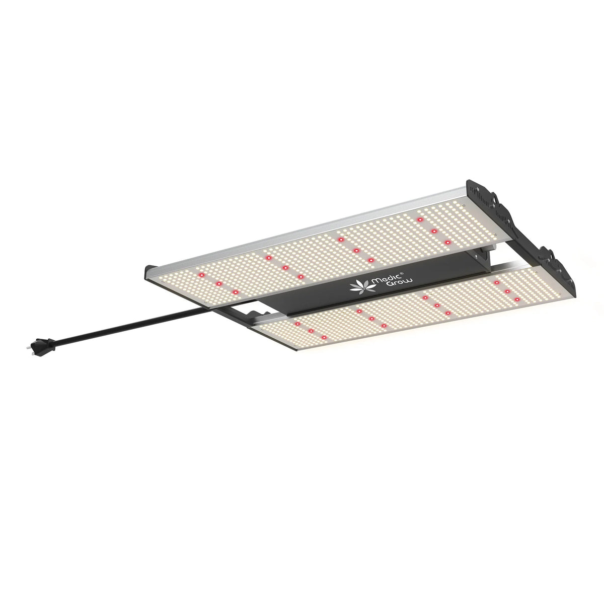 Medic Grow Mini Sun 2 320W LED grow light with red diodes and white LEDs.