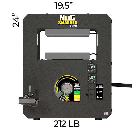 NugSmasher Pro Touch 20 Ton Rosin Press