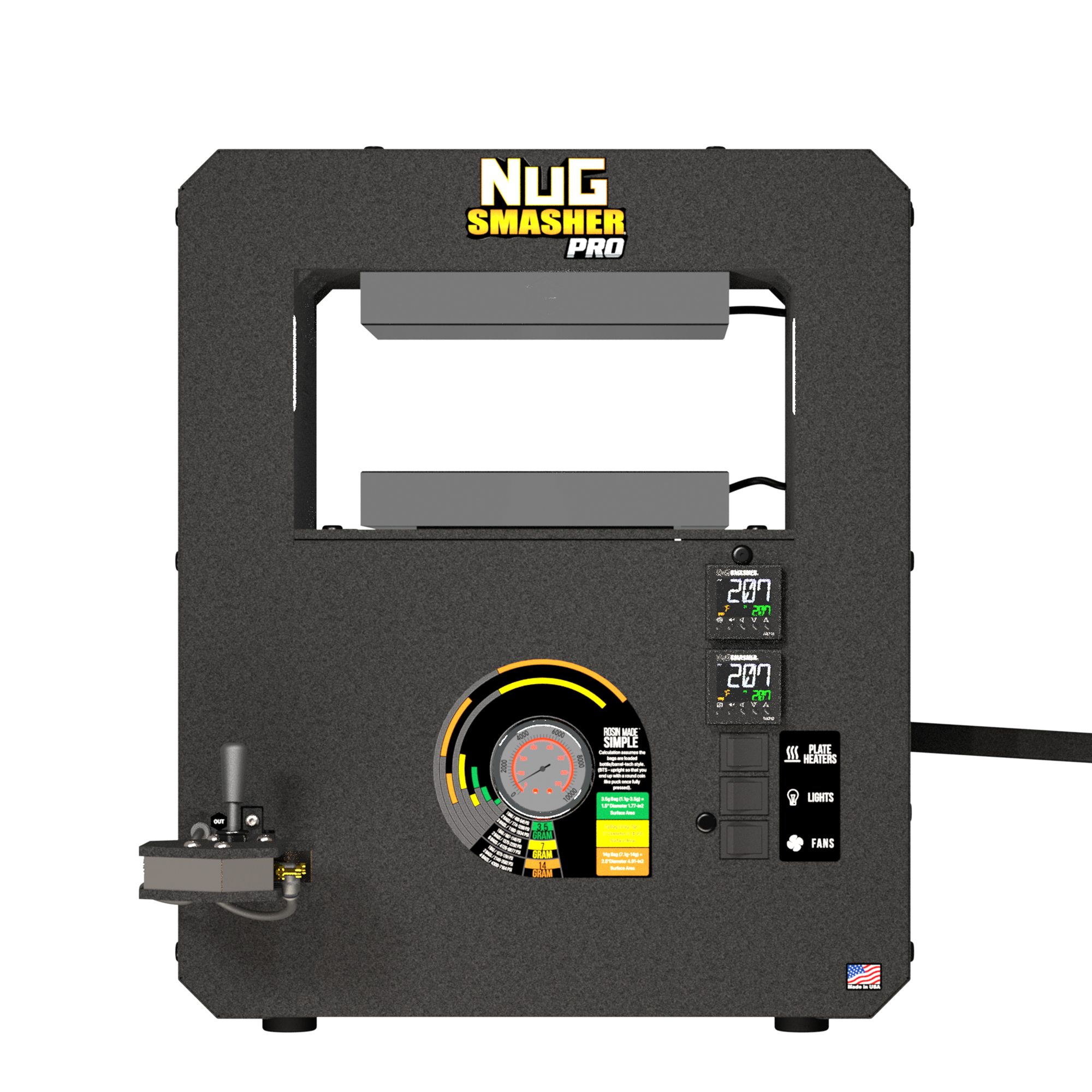 NugSmasher Touch 12 Ton Rosin Press