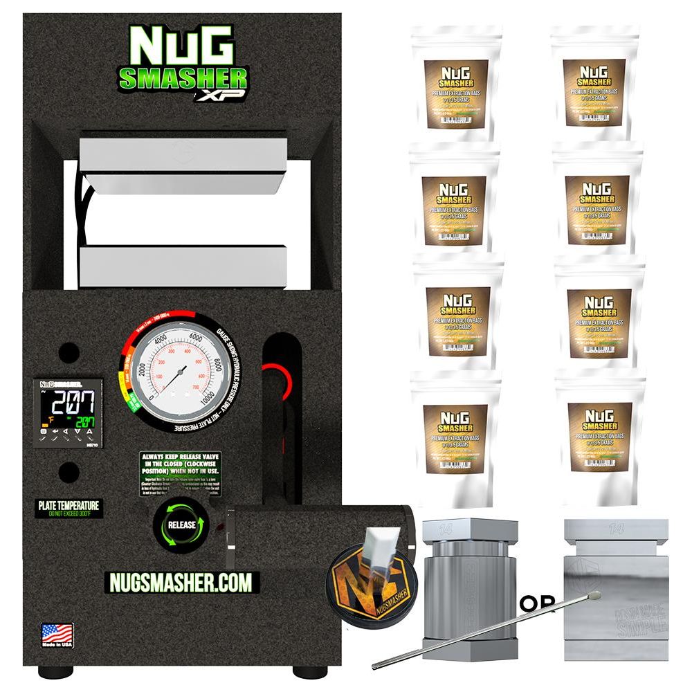 NugSmasher NugSmasher XP 12 Ton Rosin Press Hash Extraction Kit