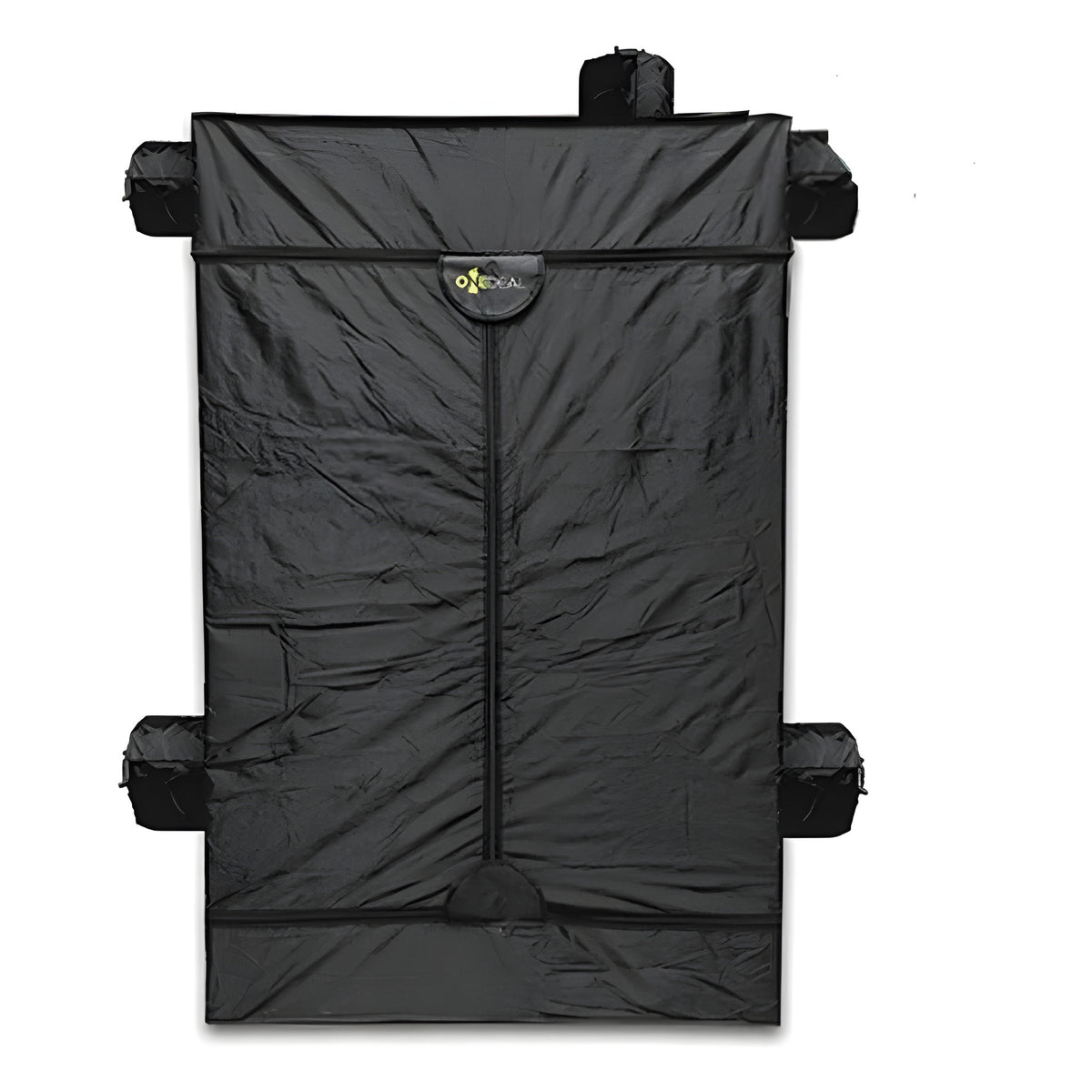 Black grow tent with "O" and "DEAL" logo, multiple vents, and zippered door.