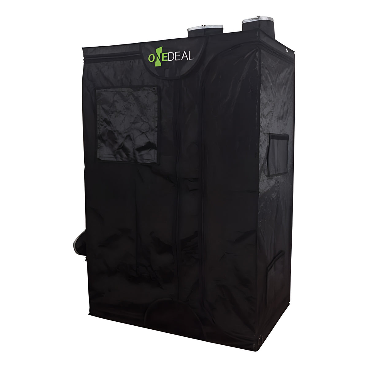 Black ONEDEAL grow tent with windows and ventilation ports, 3x2x4 ft.