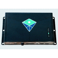 Scynce LED Theia Echo Air LED controller, black enclosure with green and blue logo and ports.