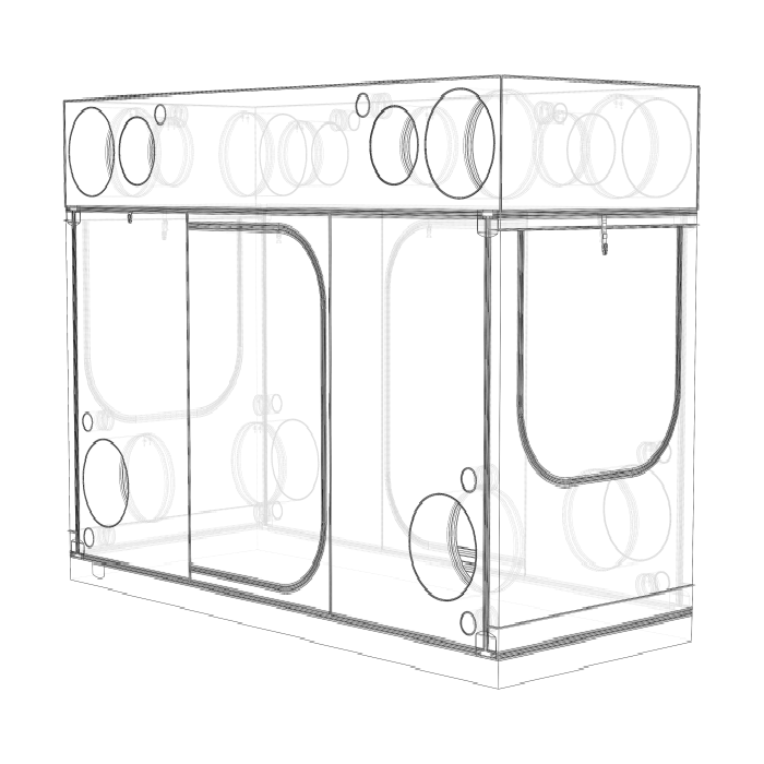 Secret Jardin Intense V3 120 4' x 10' x 7' Hydroponic Grow Tent