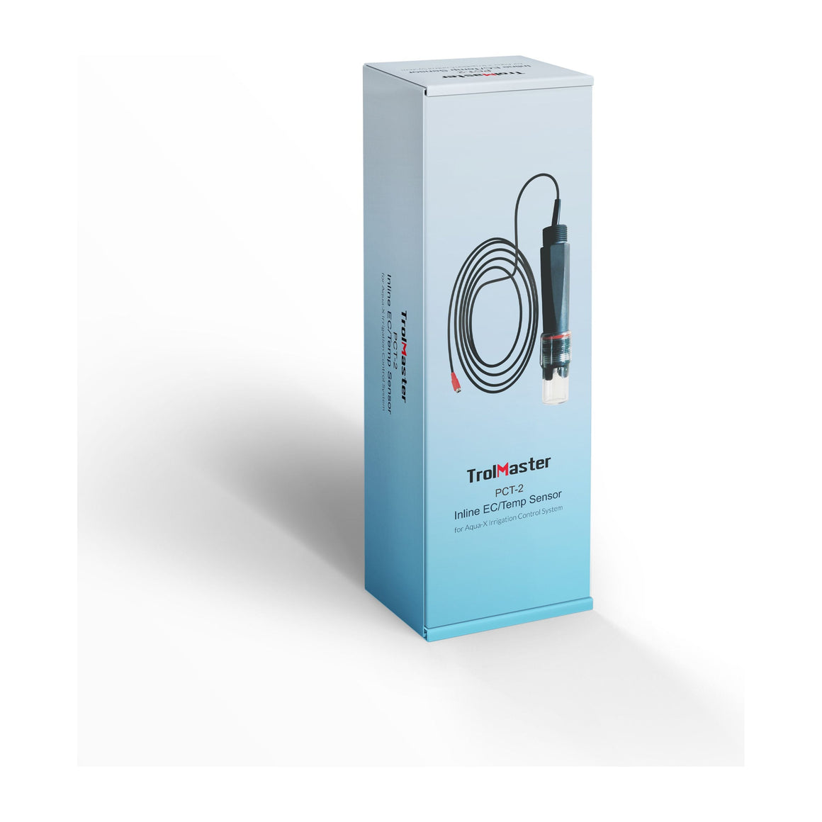 TrolMaster PCT-2 inline EC/Temp sensor box with sensor and cable.