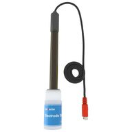 Trolmaster Aqua-X EC/Temp sensor with red connector and black coiled cable.