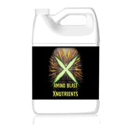 White jug with black label featuring a green X and 